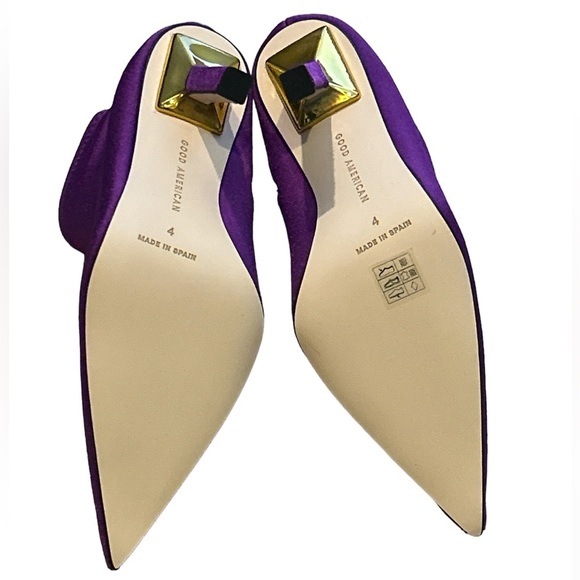 Good American Neoprene Ankle Boots Size 4 Purple NWOB - Picture 6 of 6